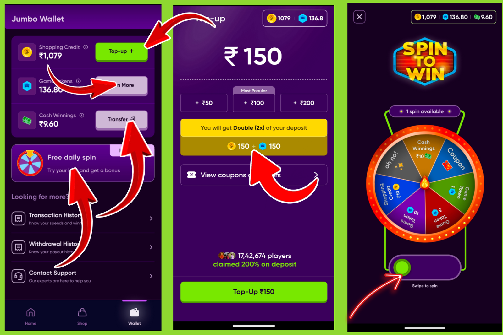 Jumbo App Add Money Process 2025